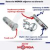 Sworzeń cięgna kostki wspornika Ursus C-360 hartowany MORGA - Image 2