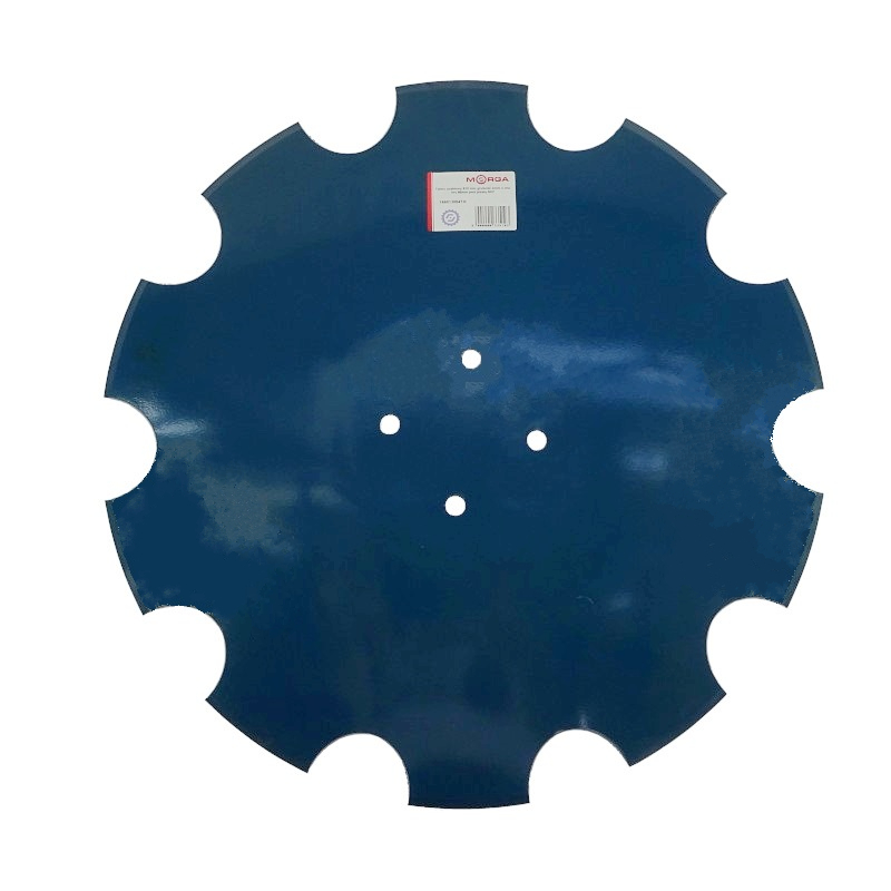 Talerz uzębiony FI-510mm, grubość 4mm mocowanie piasta typ SKF 4 otwory rozstaw śrub 98mm 1966-20M Unia Ares AU341 stal borowa MORGA