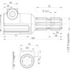 Redukcja wałka WOM adapter na trzpień 1 3/4" 6 wpustów na wałek 1 3/8" 6 wpustów MORGA - Image 4