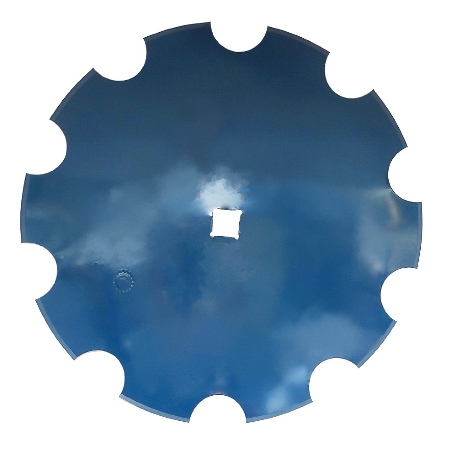 Talerz uzębiony FI-660mm, grubość 6mm mocowanie na osi otwór 42x42 stal borowa MORGA
