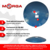 Talerz gładki FI-660 grubość 6mm mocowanie na oś otwór 40x40 stal borowa MORGA
