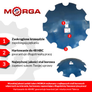 Talerze bron MORGA