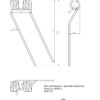 Palec przetrząsaczo - zgrabiarki karuzelowej 600057 Niemeyer malowane proszkowo MORGA - Image 5