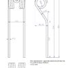 Palec przetrząsaczo - zgrabiarki karuzelowej Deutz Fahr, Vicon/PZ Fi-10mm malowane proszkowo MORGA - Image 5
