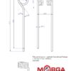 Palec przetrząsaczo - zgrabiarki karuzelowej Pottinger L 385 mm 9.5 mm malowane proszkowo MORGA - Image 5